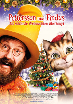 Filmplakat: Pettersson und Findus – Das schönste Weihnachten überhaupt, Quelle: www.filmposter-archiv.de